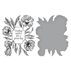 Anemone Frame Press Plate & Die Set - BetterPress Society March 2024