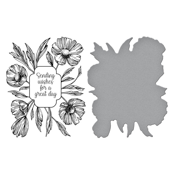Anemone Frame Press Plate & Die Set - BetterPress Society March 2024