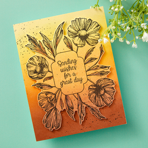 Anemone Frame Press Plate & Die Set - BetterPress Society March 2024