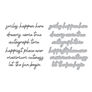 Magic Sentiments Press Plate & Die Set from the Storytelling by Spellbinders Collection