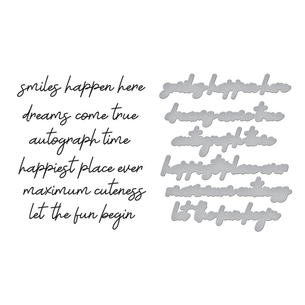Magic Sentiments Press Plate & Die Set from the Storytelling by Spellbinders Collection