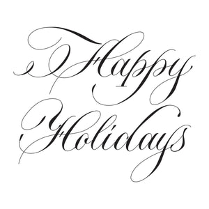 Copperplate Holiday Sentiments BetterPress Plates Bundle from the Copperplate Holiday Sentiments Collection by Paul Antonio