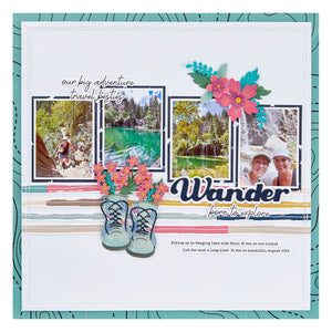 Wander Sentiments Press Plate & Die Set from the Storytelling by Spellbinders Collection