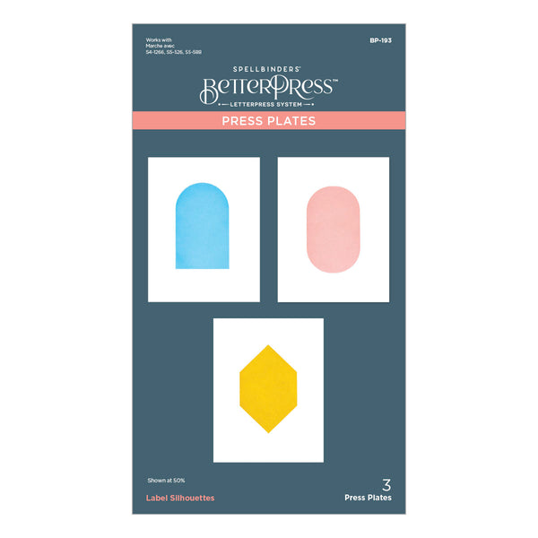 Label Silhouettes Solid Press + Foil Plates