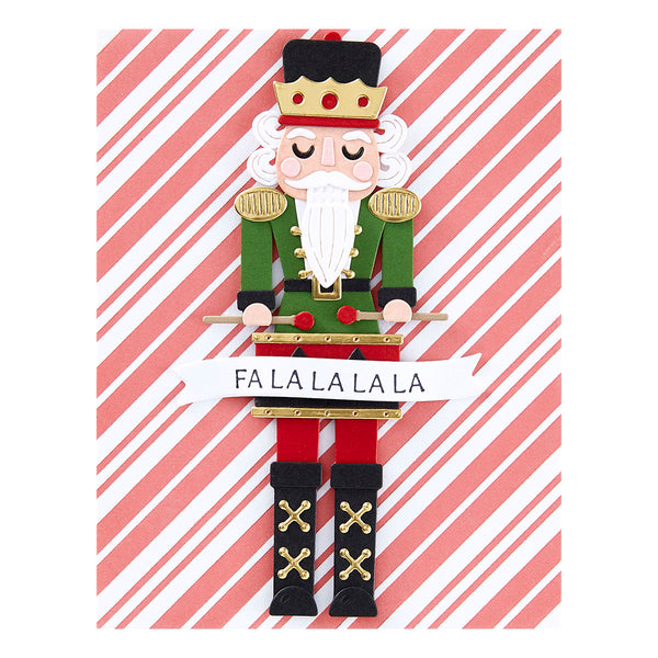 Candy Candy Stripes Press Plate from the Dancin Christmas Friends Collection