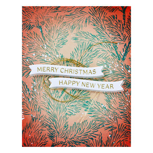 Mistletoe Greetings Press Plate & Die Set from the Home for the Holidays Collection