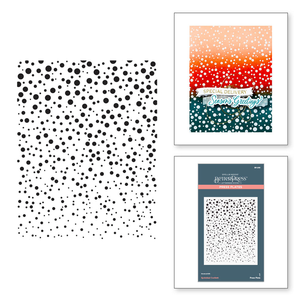 Sprinkled Confetti Press Plates from the Home for the Holidays Collection