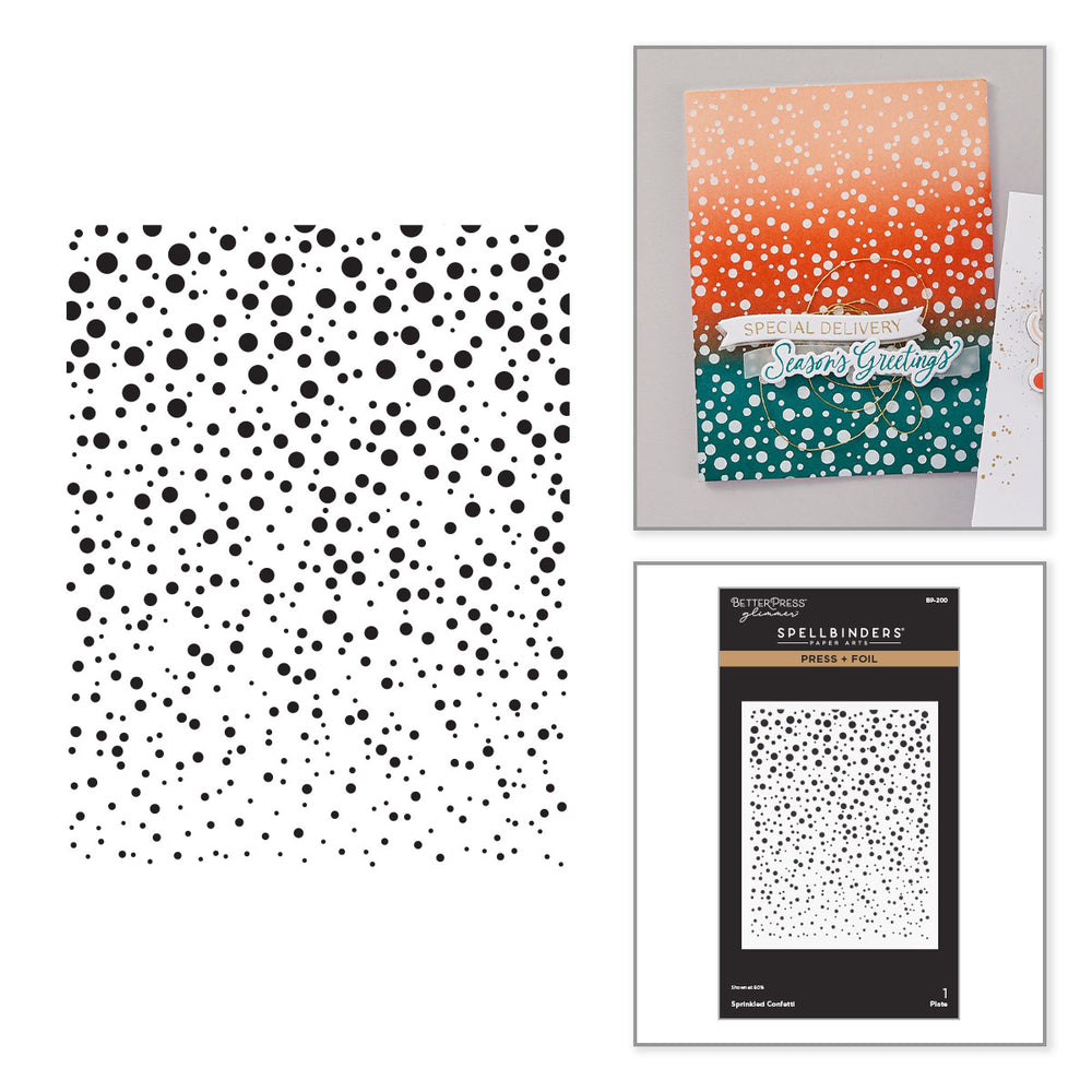 Sprinkled Confetti Press + Foil Plate