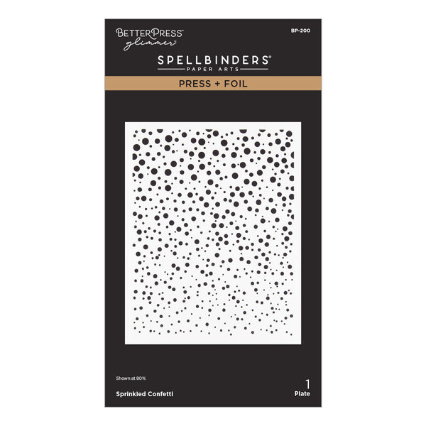 Sprinkled Confetti Press + Foil Plate