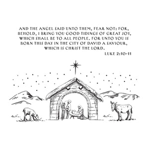 Christmas Gospel Press Plates from the Home for the Holidays Collection