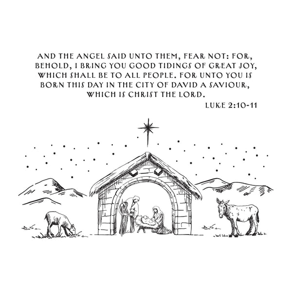 Christmas Gospel Press Plates from the Home for the Holidays Collection