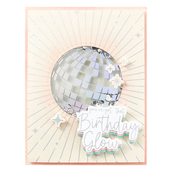 Sparkle On Sentiments Press Plate & Die Set from the Shine Bright Collection by Carissa Wiley