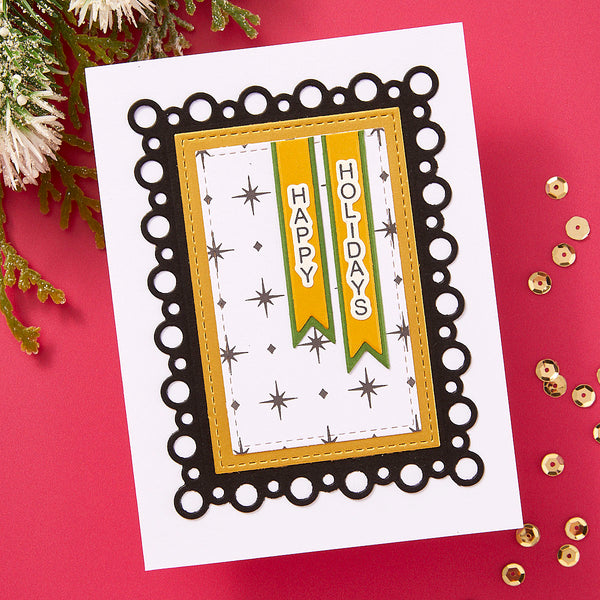 Nested Tree Frame Etched Dies from the Essential Holiday Collection by Lisa Horton