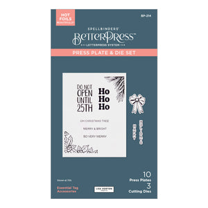 Essential Tag Accessories Press + Foil Plate & Die Set by Lisa Horton