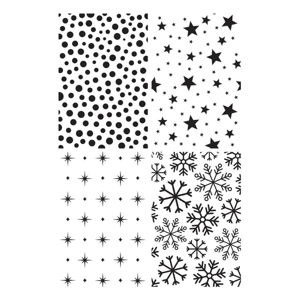 Holiday Backgrounds Panels Press Plates from the Essential Holiday Collection by Lisa Horton