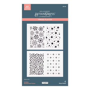 Holiday Backgrounds Panels Press Plates from the Essential Holiday Collection by Lisa Horton