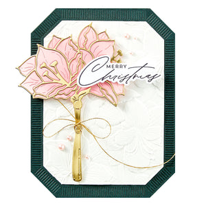 Home for Christmas Sentiments Press + Foil Plate & Die Set by Yana Smakula