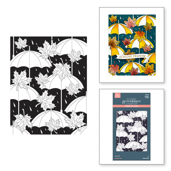 Autumn Rain Press + Foil Plate