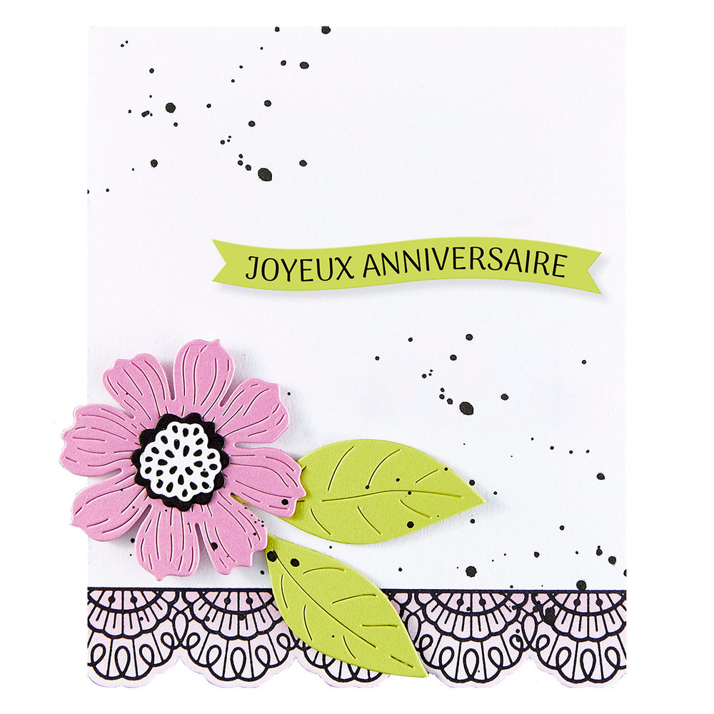French Sentiments Press + Foil Plate & Die Set
