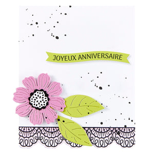French Sentiments Press + Foil Plate & Die Set