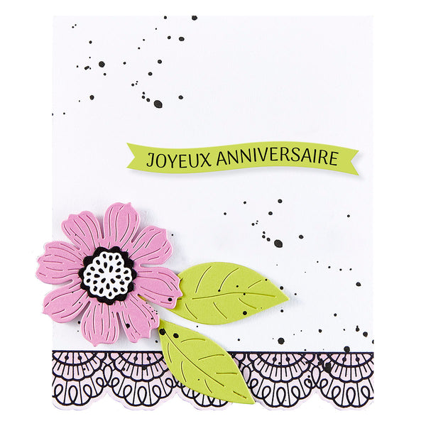 French Sentiments Press + Foil Plate & Die Set