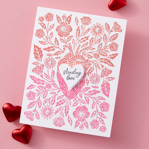 Valentine Happy Hour Sentiments BetterPress Plate & Die Set from the Love on the Rocks Collection