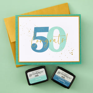 Sweeping Celebration Sentiments Press Plates from the Color Mix Celebrations Collection