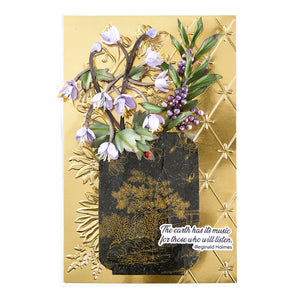 Through the Meadow Sentiments Press + Foil Plate & Die Set by Susan Tierney-Cockburn