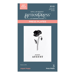 August Poppy Press + Foil Plates