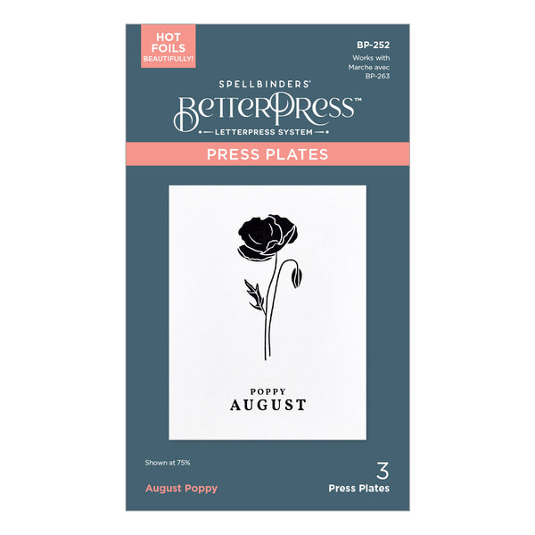 August Poppy Press + Foil Plates