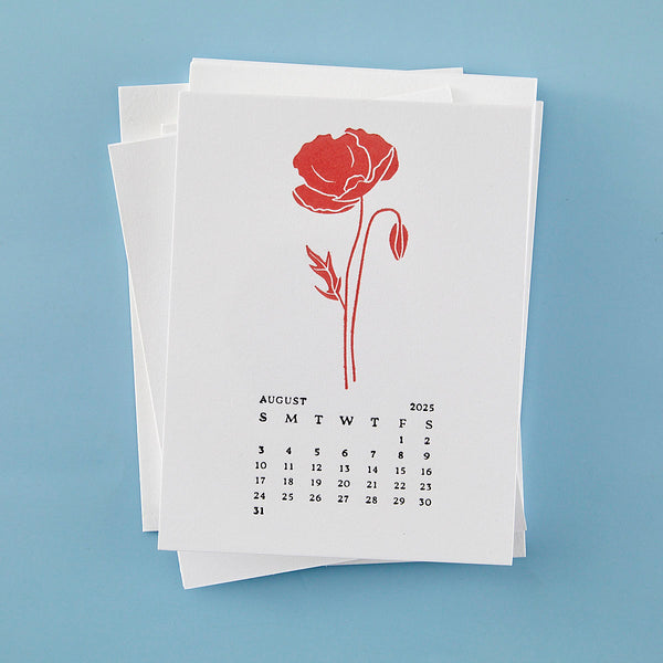 August Poppy Press + Foil Plates