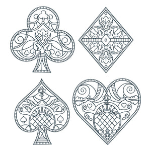 Enchanting Suit Facets Press + Foil Plates by Jaycee Gaspar