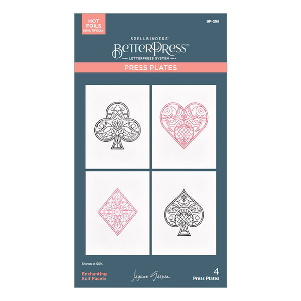 Enchanting Suit Facets Press + Foil Plates by Jaycee Gaspar