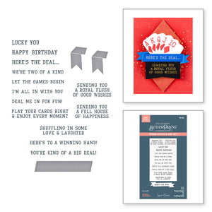 Shuffling Sentiments Press + Foil Plate & Die Set by Jaycee Gaspar