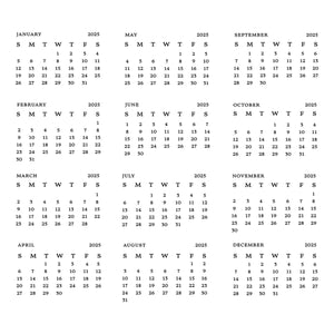 2025 DIY Calendar Press + Foil  Plates