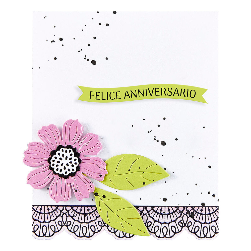 Italian Sentiments Press + Foil Plate & Die Set