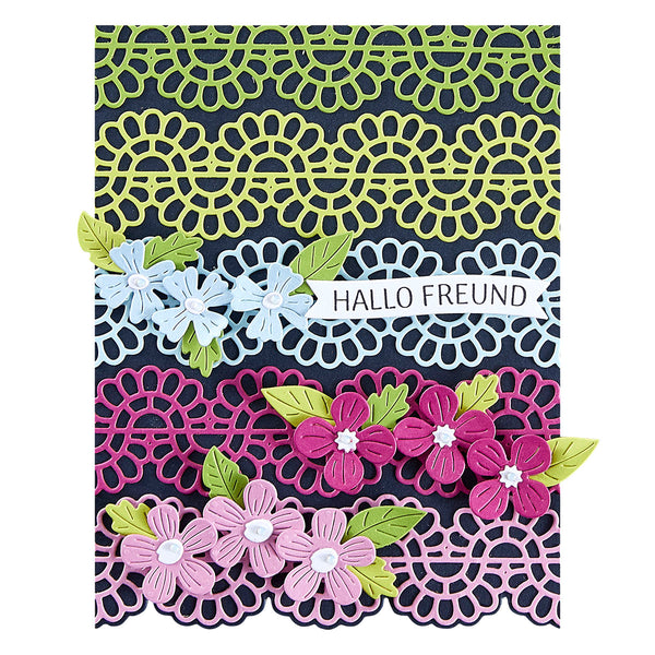 German Sentiments Press + Foil Plate & Die Set