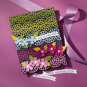German Sentiments Press + Foil Plate & Die Set