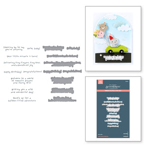 Little Smiles Sentiments Press + Foil Plate & Die Set