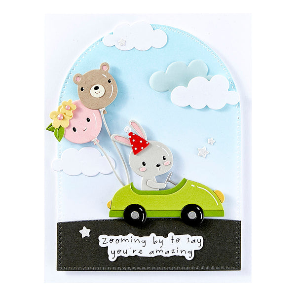 Little Smiles Sentiments Press + Foil Plate & Die Set
