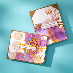 Growing Press + Foil Plate & Die Set by Dina Wakley