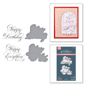 Copperplate Happy Birthday and Everything Press + Foil Plate by Paul Antonio