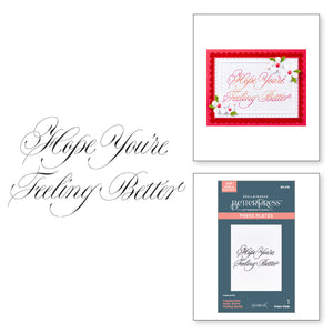 Copperplate Hope You're Feeling Better Press + Foil Plate by Paul Antonio