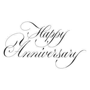 Copperplate Happy Anniversary Press + Foil Plate by Paul Antonio
