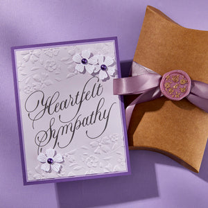 Copperplate Heartfelt Sympathy Press + Foil Plate by Paul Antonio