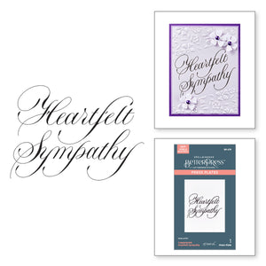 Copperplate Heartfelt Sympathy Press + Foil Plate by Paul Antonio