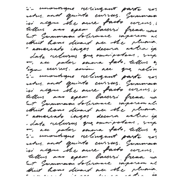 Script Text Press + Foil Plate by Lisa Horton