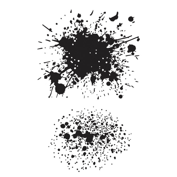 Splatters Press + Foil Plate by Lisa Horton