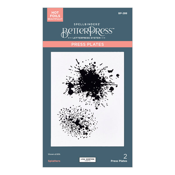 Splatters Press + Foil Plate by Lisa Horton