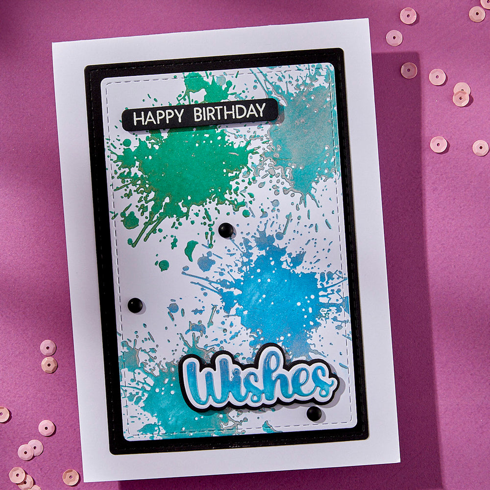 Splatters Press + Foil Plate by Lisa Horton